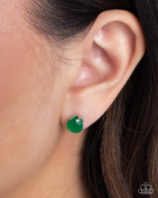 Paparazzi Simply Sublime - Green Post Earrings