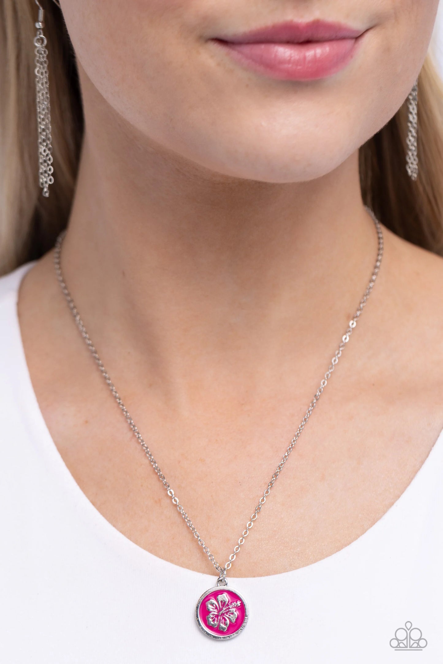Paparazzi Beachy Basic - Pink Necklace