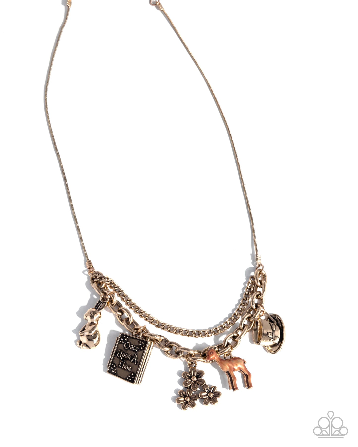 Paparazzi Storybook Setting - Gold Necklace
