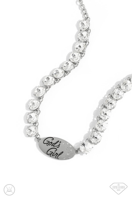 God's Girl - white - Paparazzi necklace