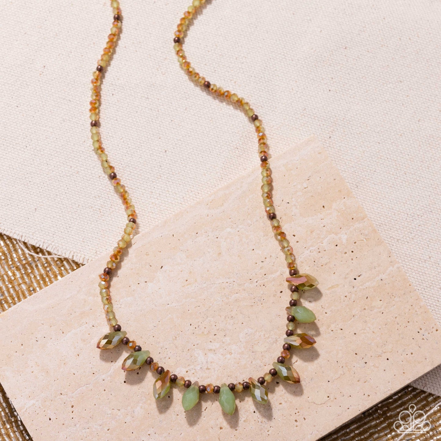 Paparazzi Declaration of Dazzle - Copper Necklace
