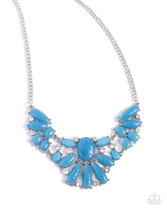 Paparazzi Dazzling Diadem - Blue Necklace