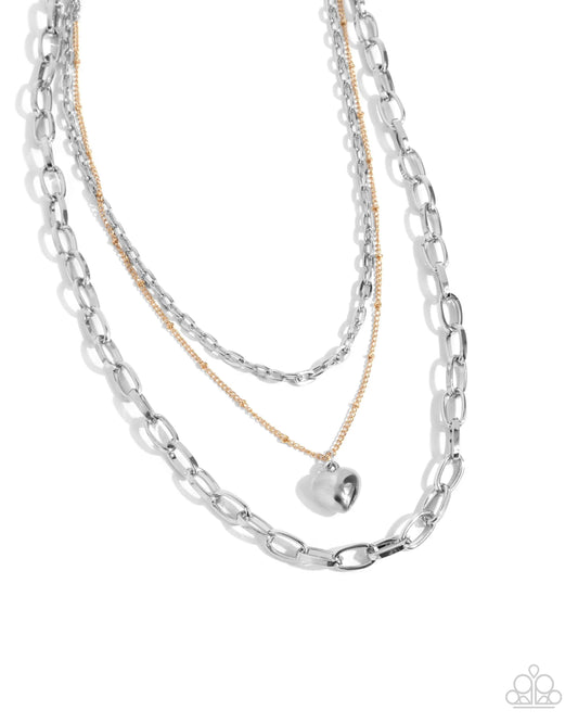 Paparazzi Passionate Place Silver Necklace