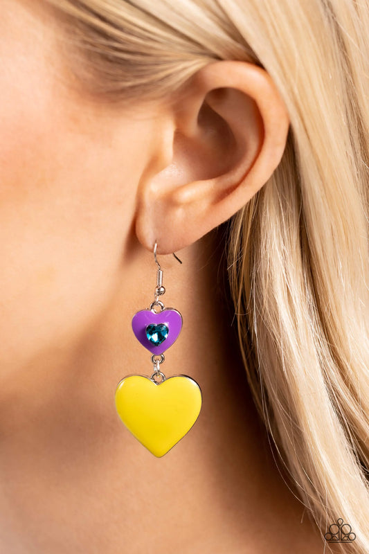 Paparazzi Flirting with Fashion - Purple Earrings