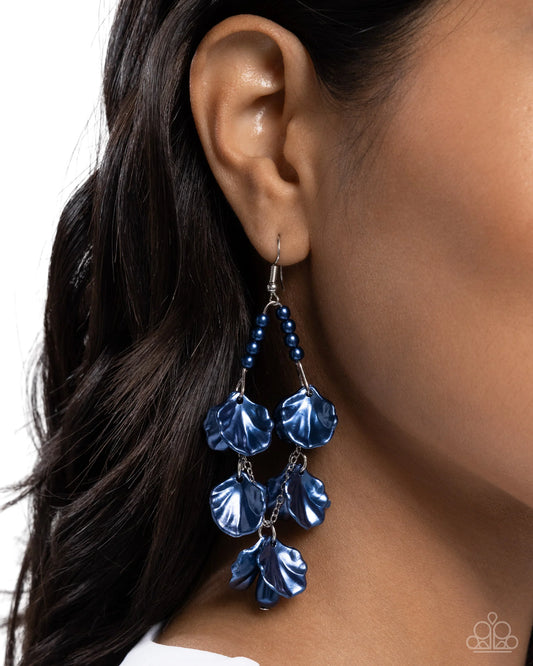 Paparazzi Coastal Century Blue Earrings