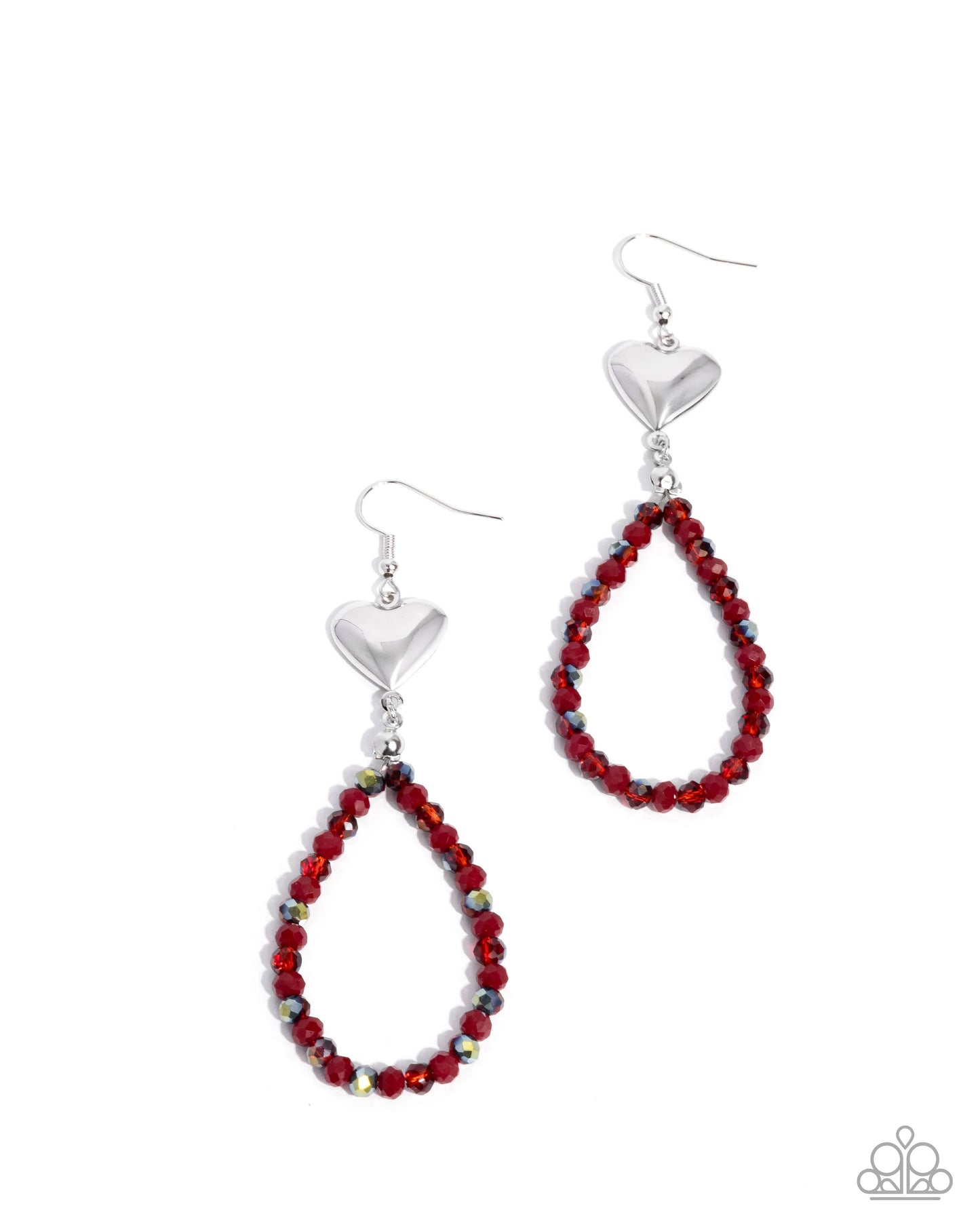 Paparazzi Treasured Teardrops - Red Earrings