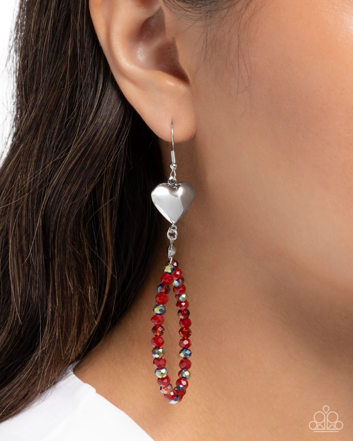 Paparazzi Treasured Teardrops - Red Earrings