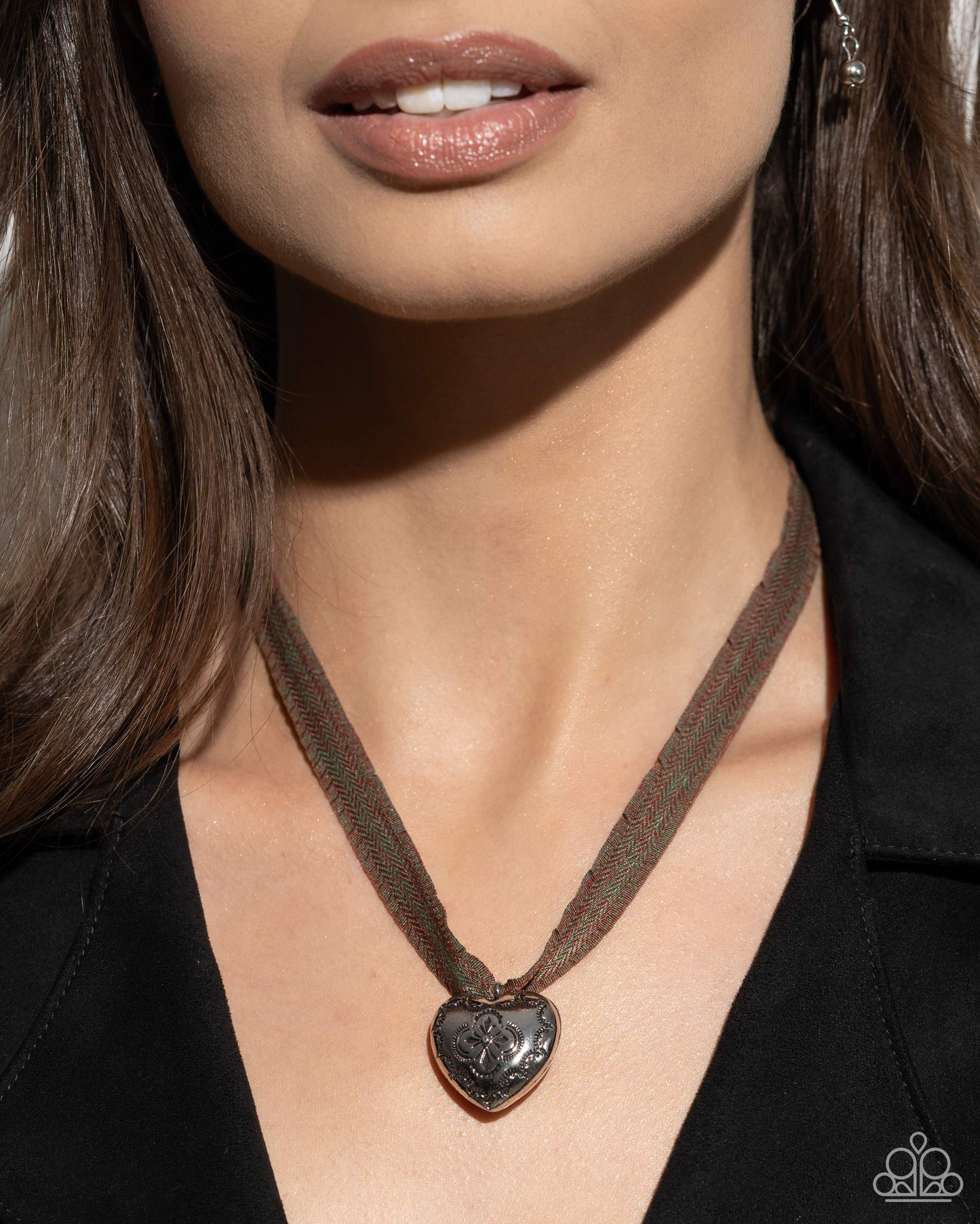 Paparazzi Fabricated Finesse - Brown/ Paparazzi Engraved Excitement - Silver