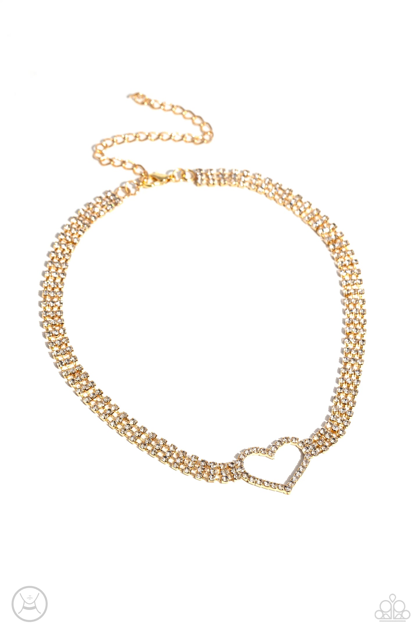 Paparazzi Rows of Romance - Gold Necklace