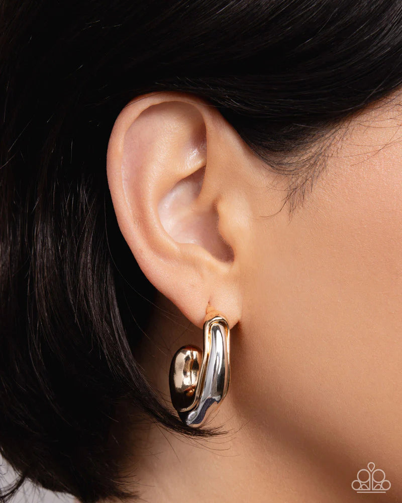 Paparazzi Metallic Multicolored - Multi Earrings