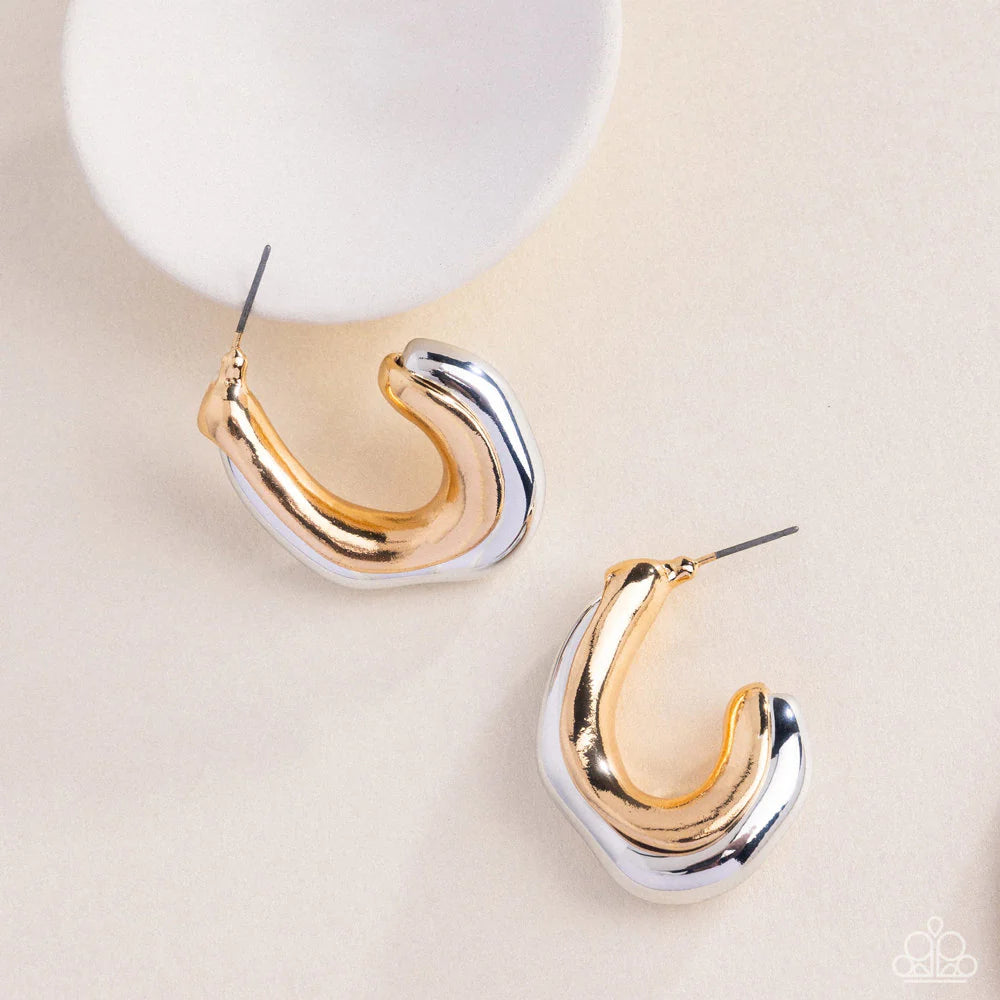 Paparazzi Metallic Multicolored - Multi Earrings