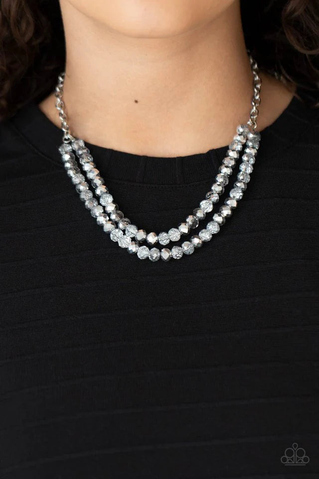 Paparazzi Necklace ~ May The FIERCE Be With You - Silver