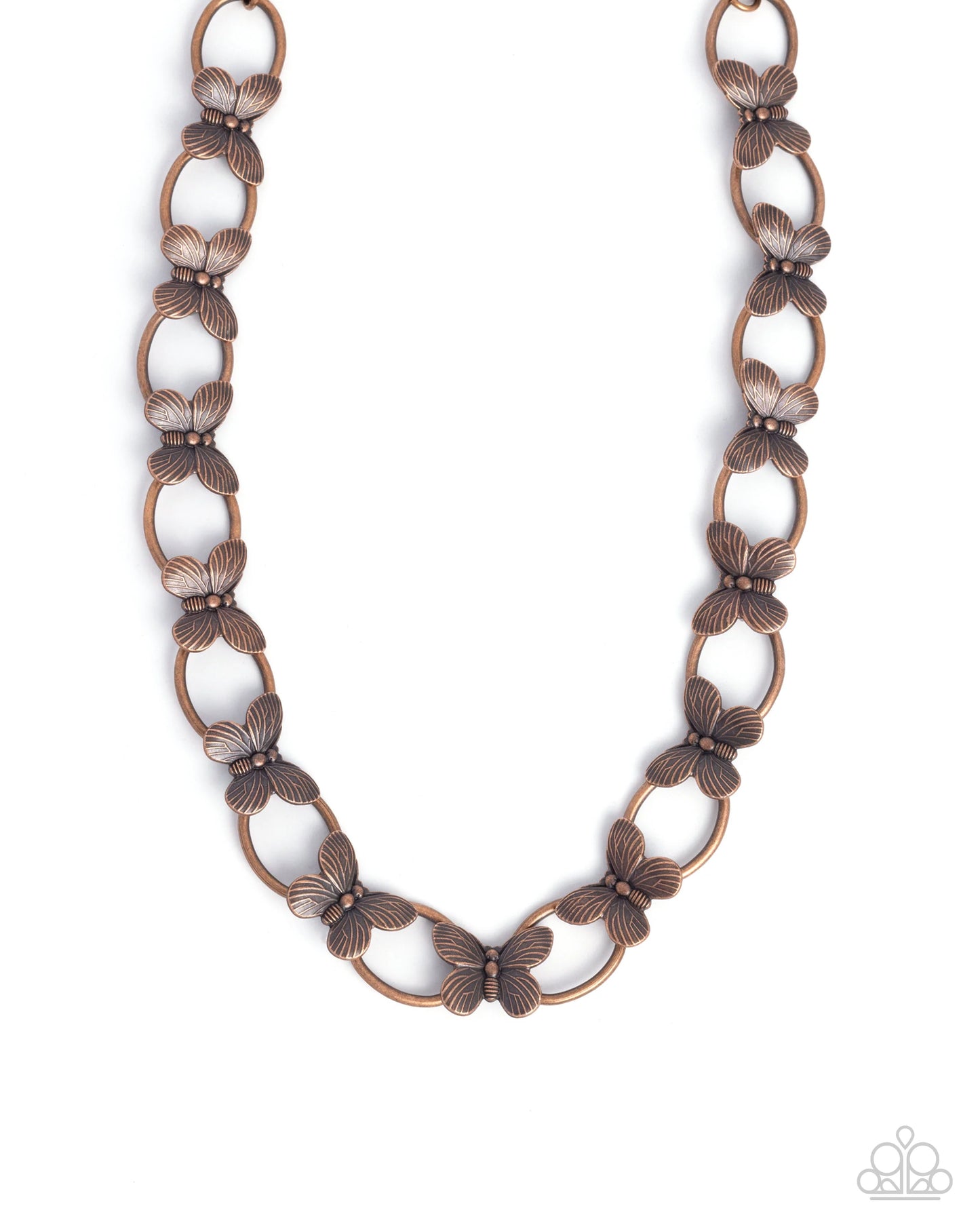 Necklace: "Butterfly Build - Copper"
Bracelet: "Fluttering Fabrication - Copper
