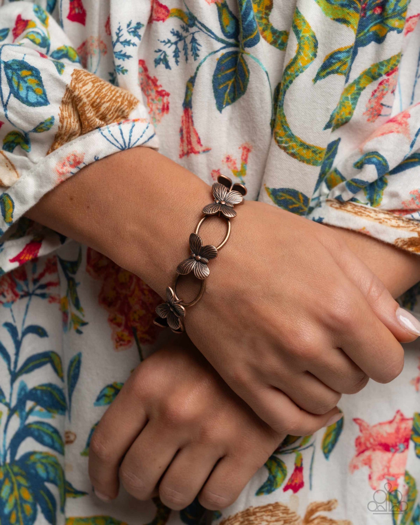 Necklace: "Butterfly Build - Copper"
Bracelet: "Fluttering Fabrication - Copper