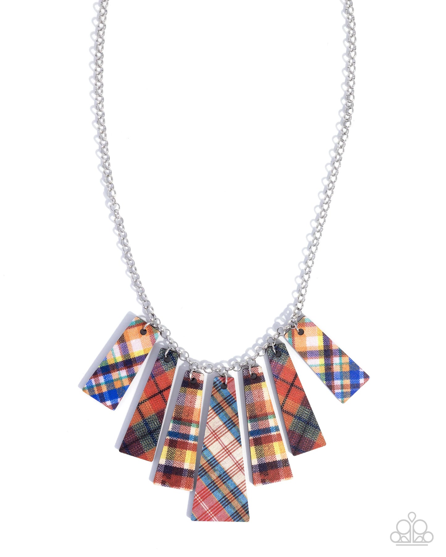 Paparazzi Pleasing Plaid - Red Necklace