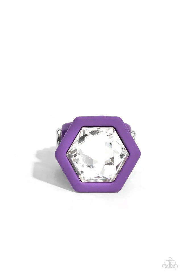 Paparazzi Earring ~ Developing Dignity - Purple/Paparazzi Necklace ~ Evolving Elegance - Purple/Paparazzi Ring ~ Changing Class - Purple