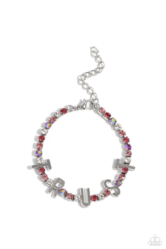 Paparazzi I Will Trust In You - Pink Bracelet