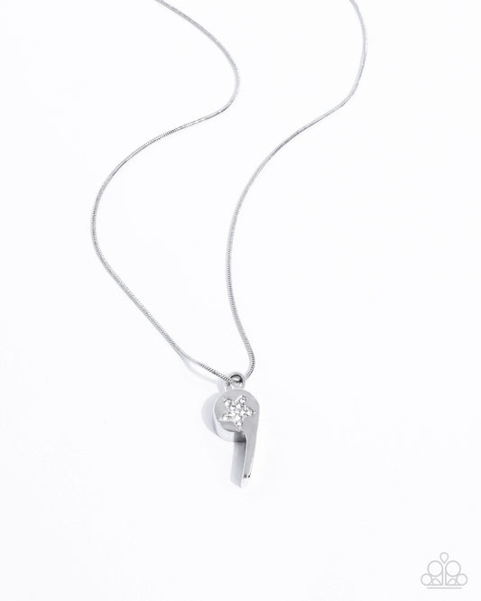 Paparazzi Coach Charisma - White Necklace