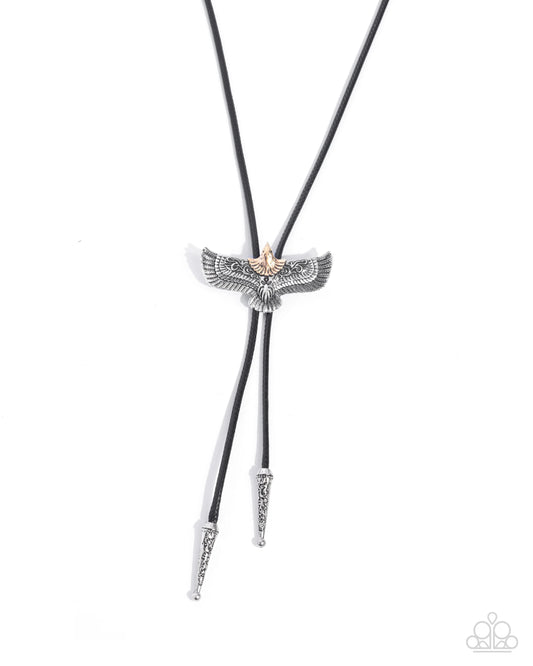 Paparazzi Eagle Emblem - Black Necklace