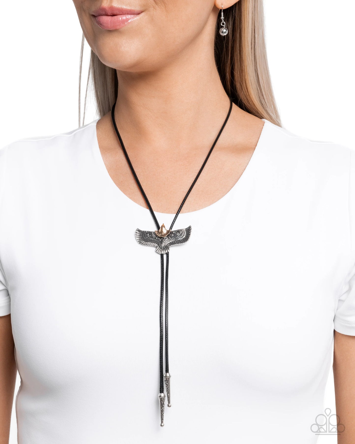 Paparazzi Eagle Emblem - Black Necklace