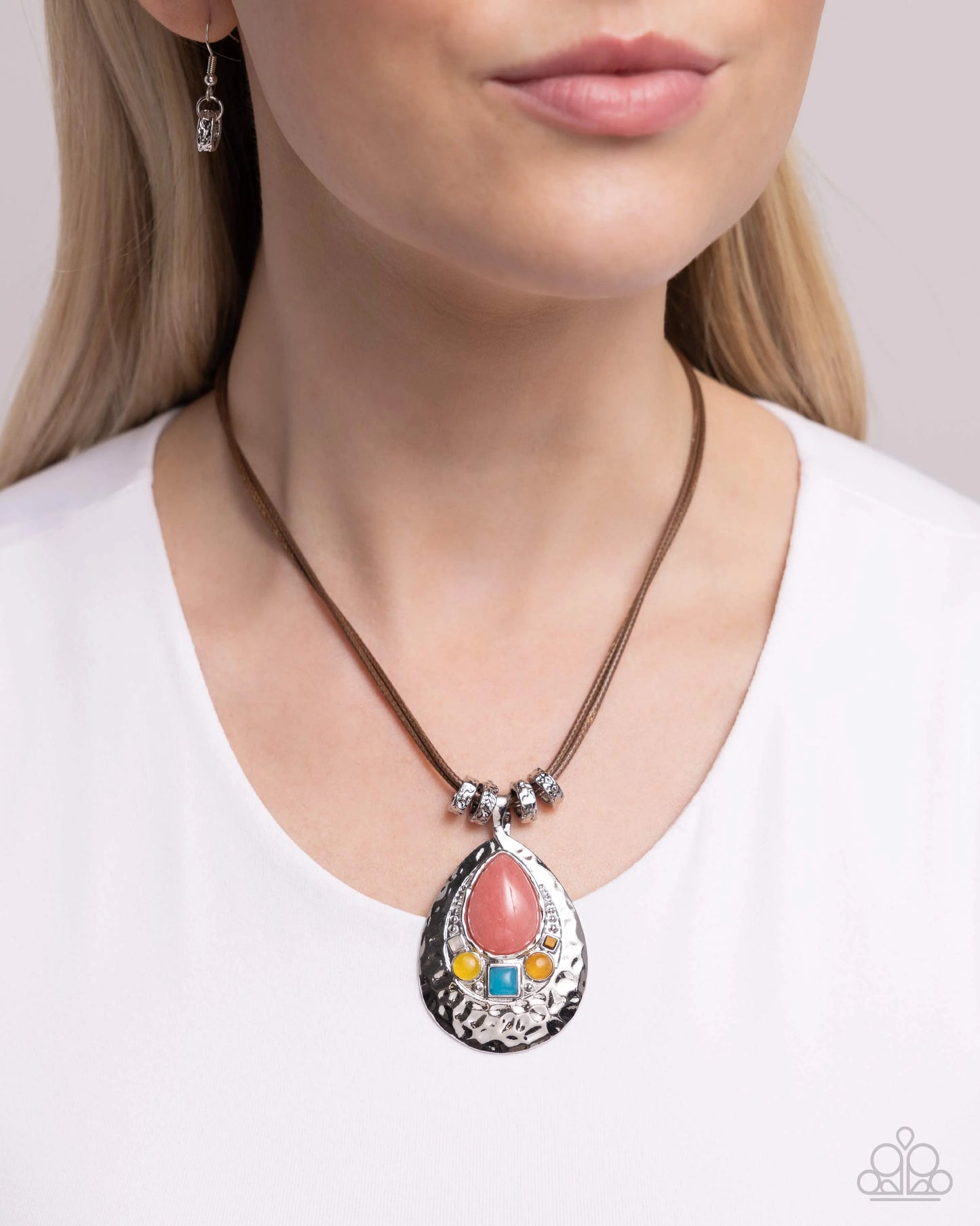 Paparazzi Admirably Artisan - Pink Necklace