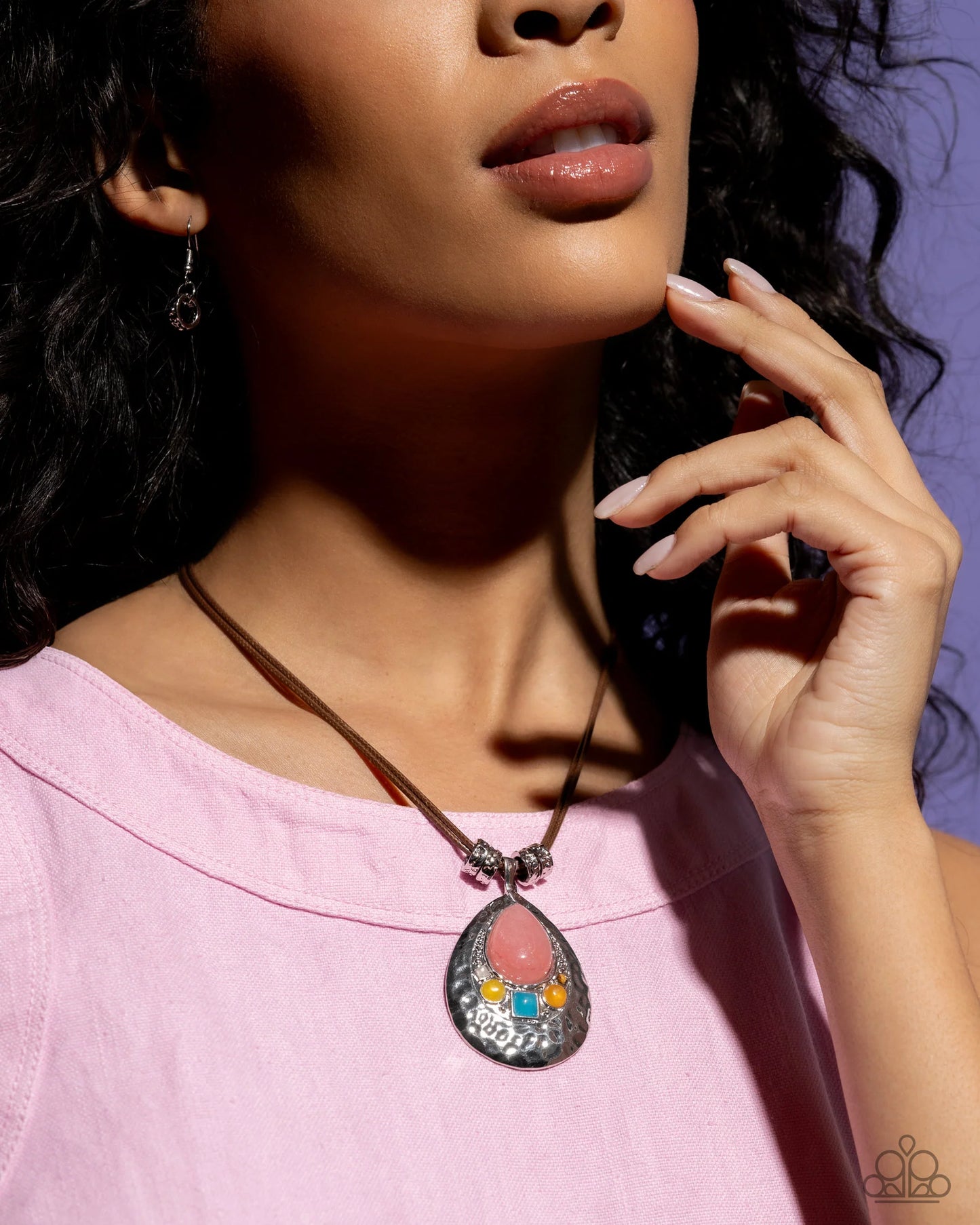 Paparazzi Admirably Artisan - Pink Necklace