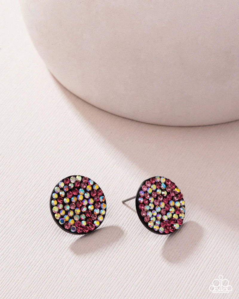 Paparazzi Radiant Ripples - Pink Earrings