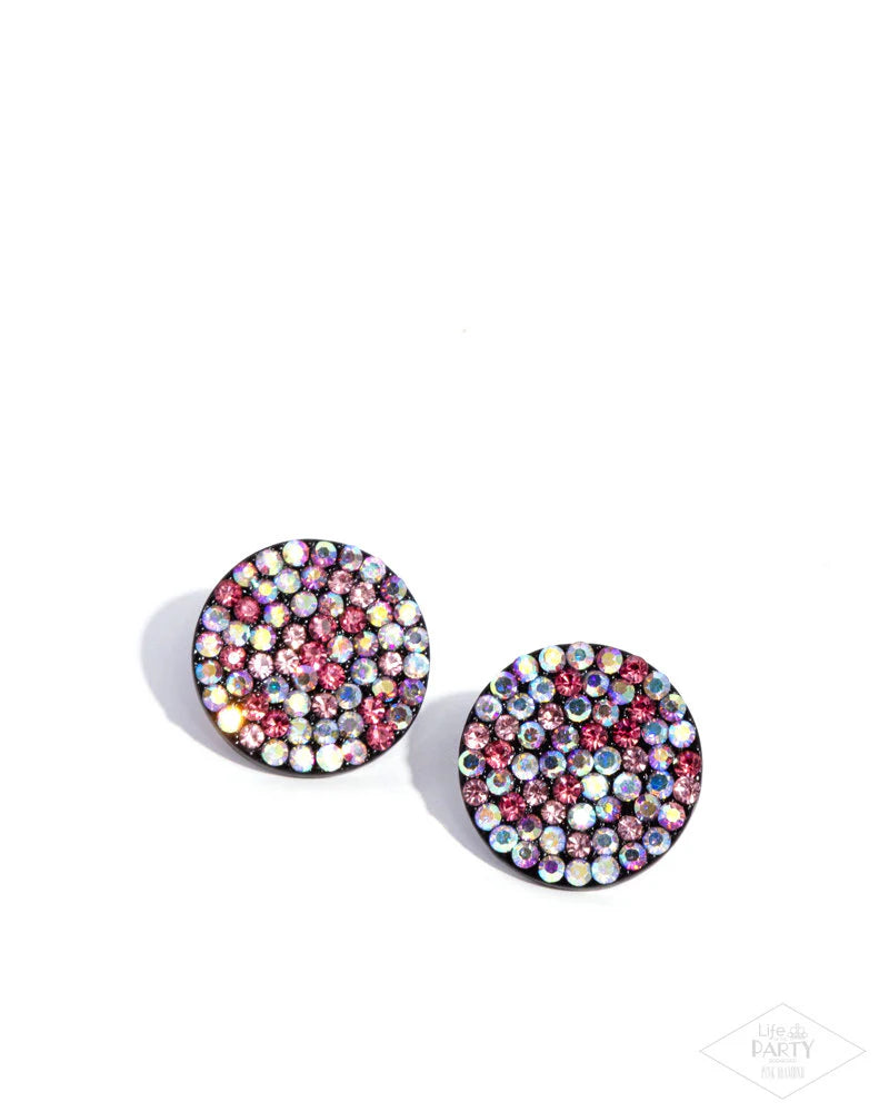 Paparazzi Radiant Ripples - Pink Earrings
