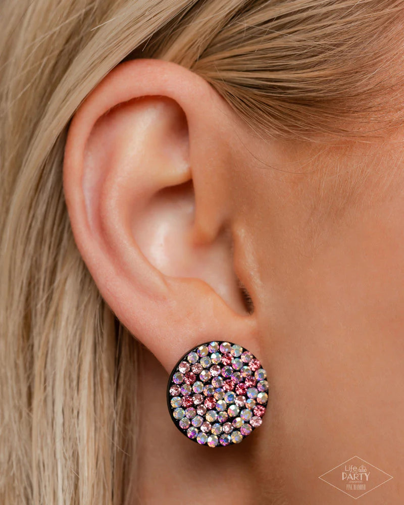 Paparazzi Radiant Ripples - Pink Earrings