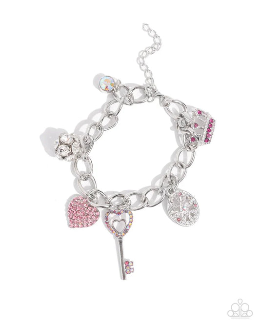 Paparazzi Bracelet ~ Regal Ratio - Pink