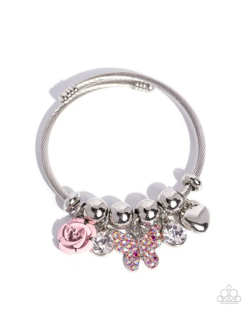 Paparazzi Bracelet ~ Windblown Whimsy - Pink