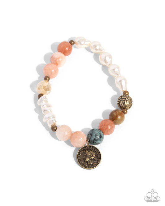 Paparazzi Chic Currency - Orange Bracelet