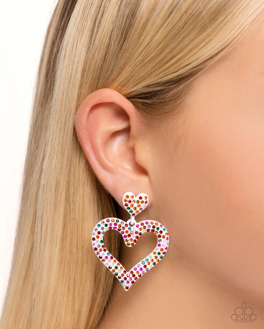 Paparazzi Dazzling Deed - Multi Post Earrings