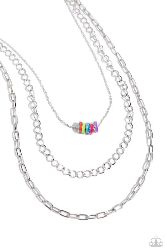 Paparazzi Colorful Cadet - Multi Necklace