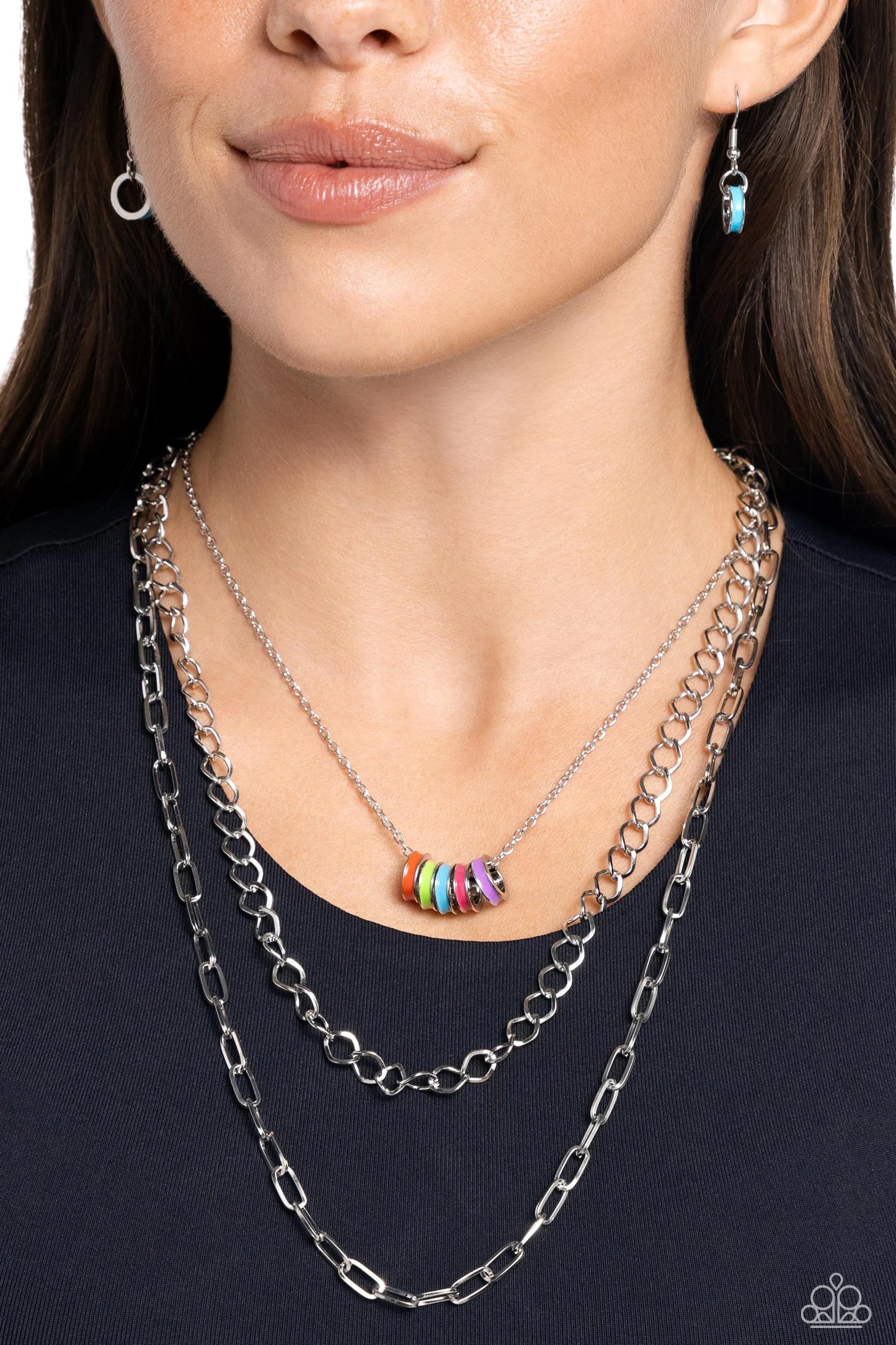 Paparazzi Colorful Cadet - Multi Necklace