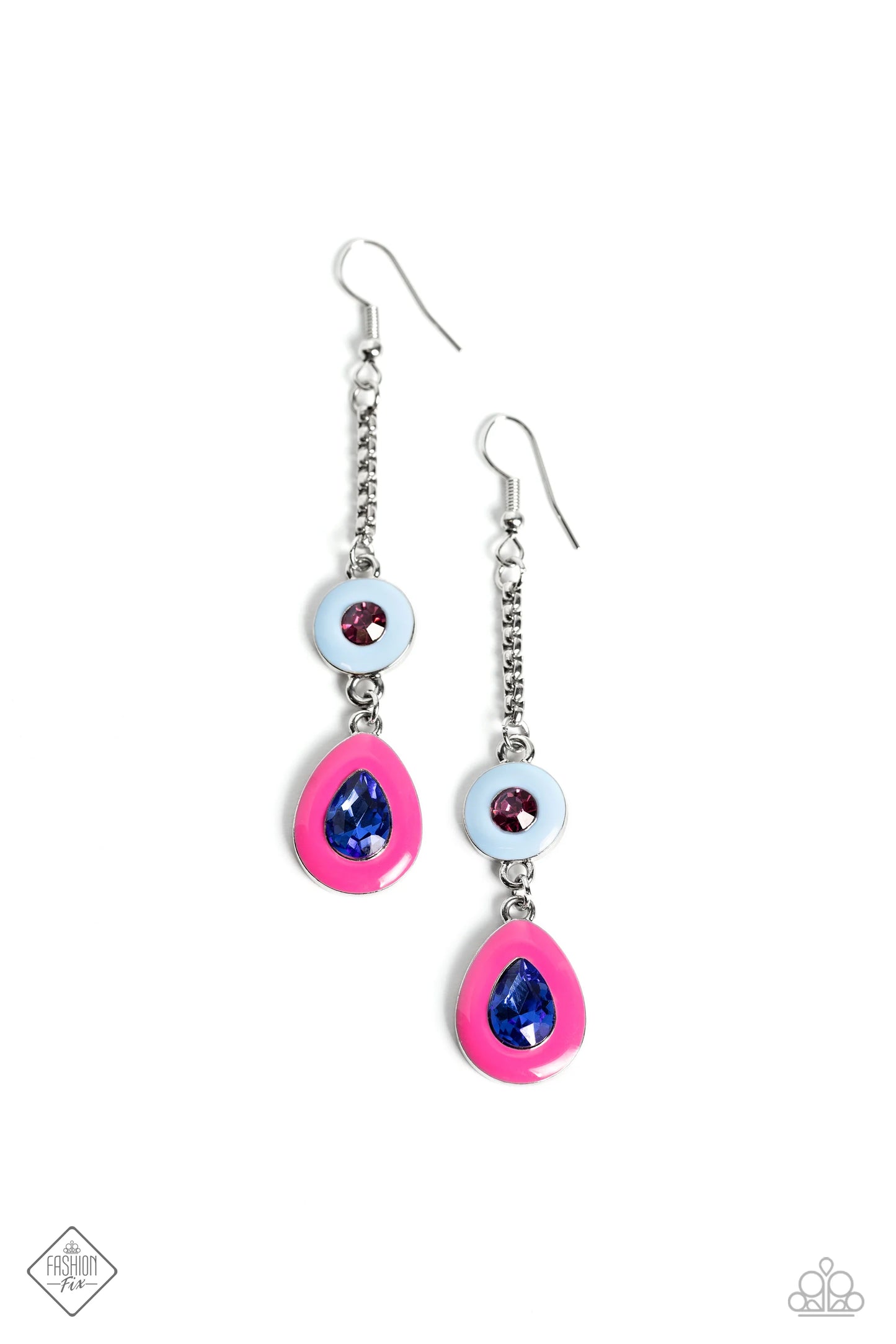 Paparazzi Colorblock Canvas - Multi Earrings/Paparazzi Colorblock Craze - Multi Necklace/Paparazzi Colorblock Chic - Multi Ring