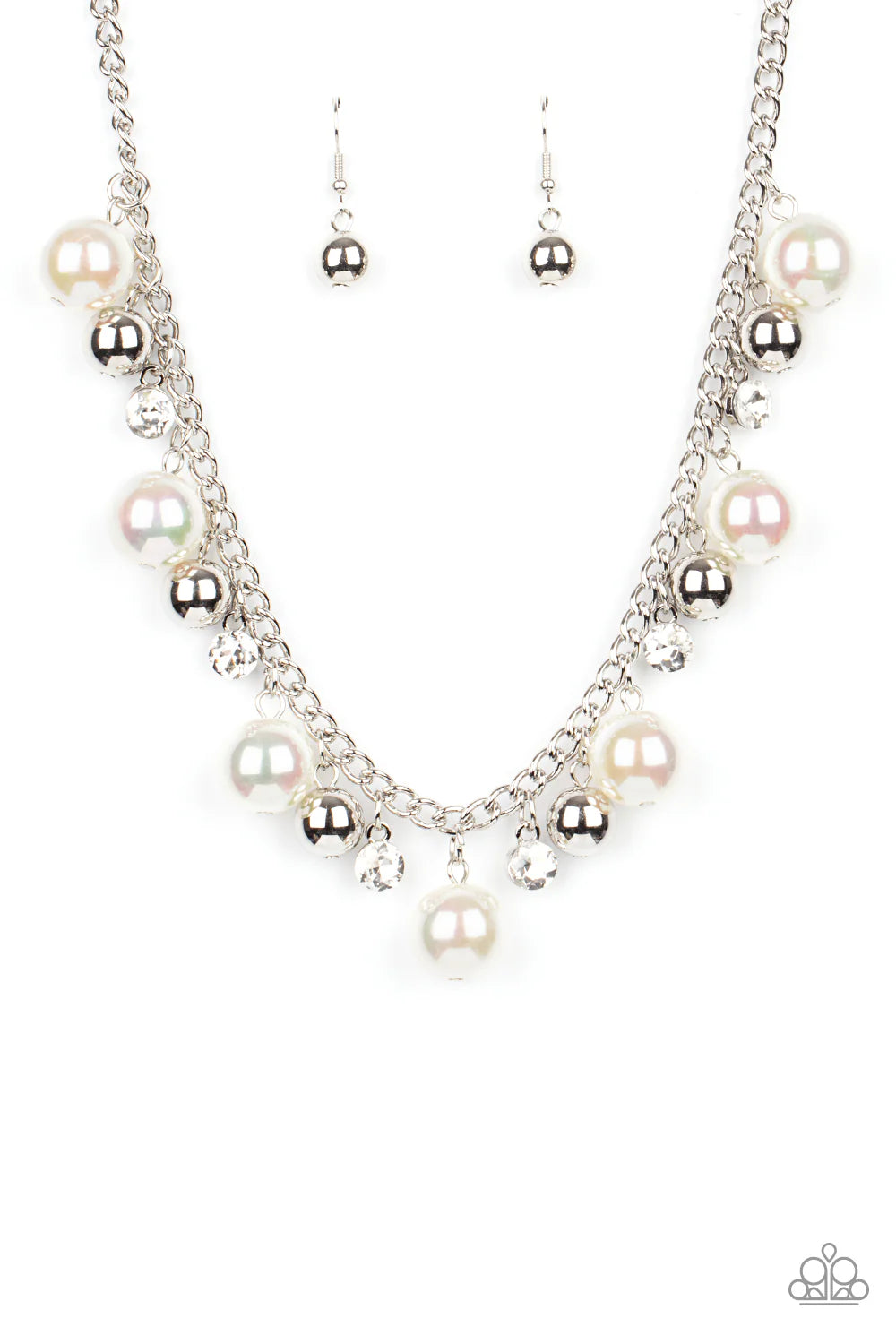 Paparazzi Galactic Gala - White Necklace