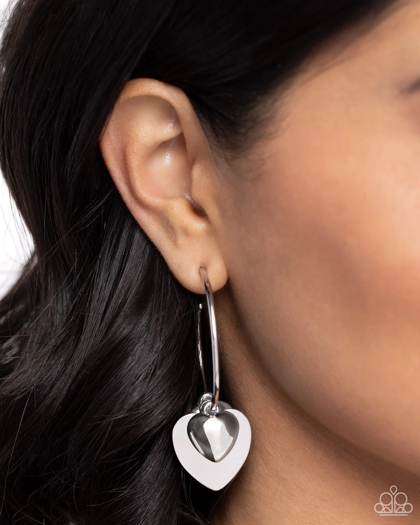 Paparazzi Casually Crushing - Silver Earrings