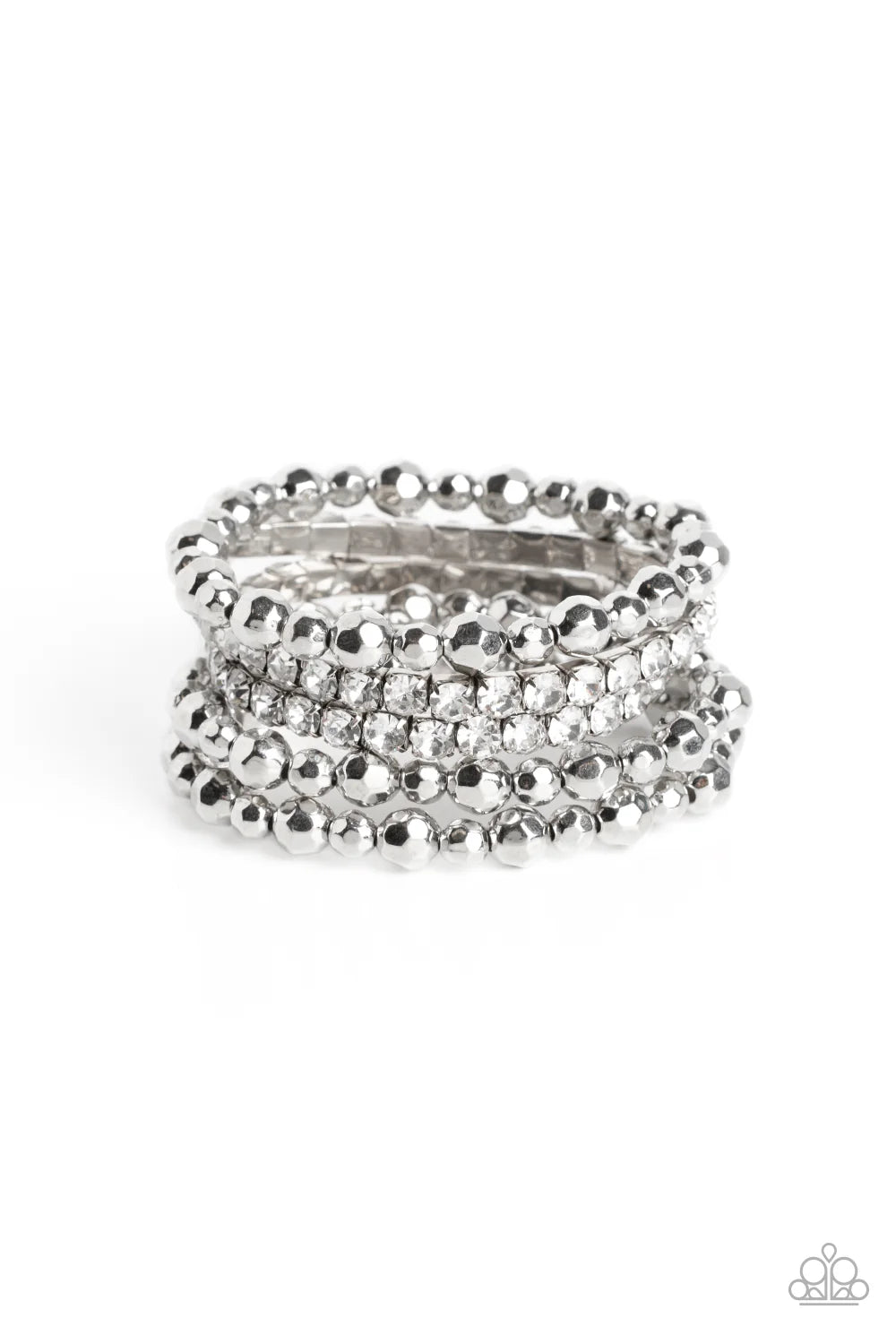 Paparazzi Top Notch Twinkle - White Bracelet
