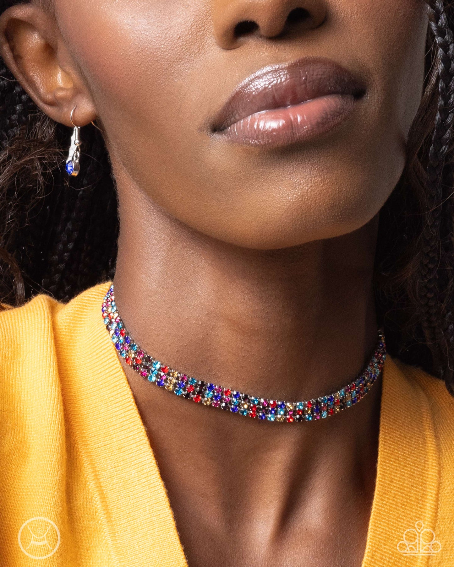 Choker Necklace: "Terrific Trio - Multi" Bracelet: "Thrilling Trio - Multi