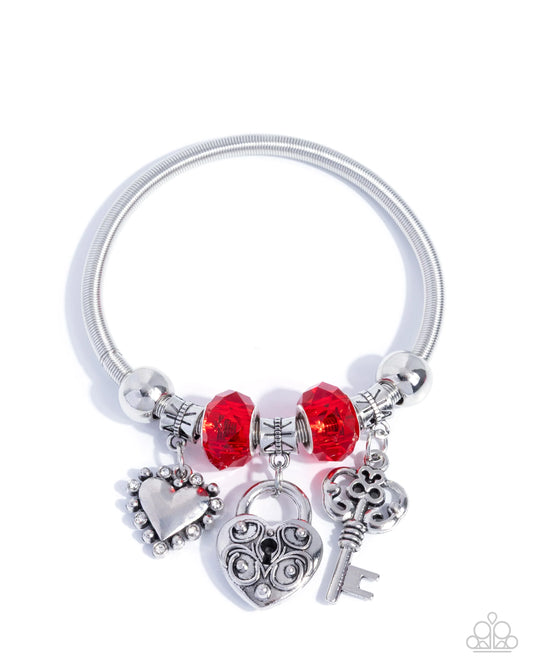 Truly Loveable - red - Paparazzi bracelet