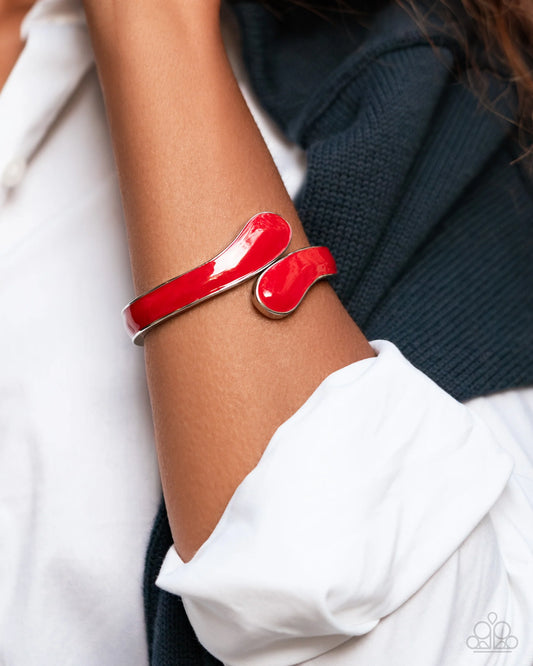 Paparazzi Painted Puzzle - Red Bracelet