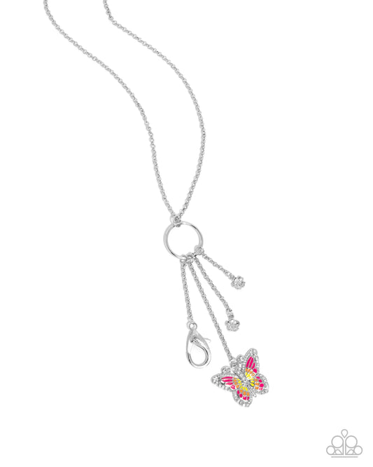 Paparazzi Mariposa Masterpiece - Pink Lanyard