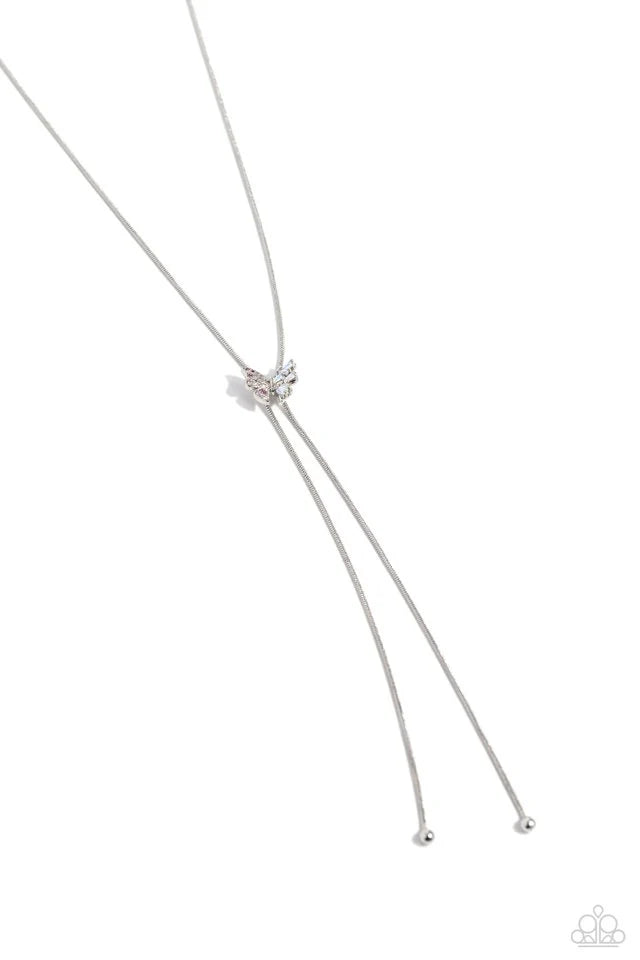 Paparazzi Necklace ~ Adjustable Alliance - Pink