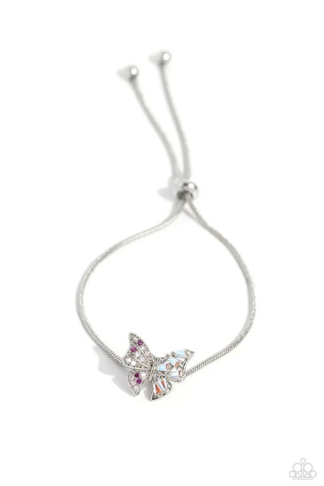 Paparazzi Necklace ~ Adjustable Alliance - Pink/Paparazzi Bracelet ~ Adjustable Allure - Pink