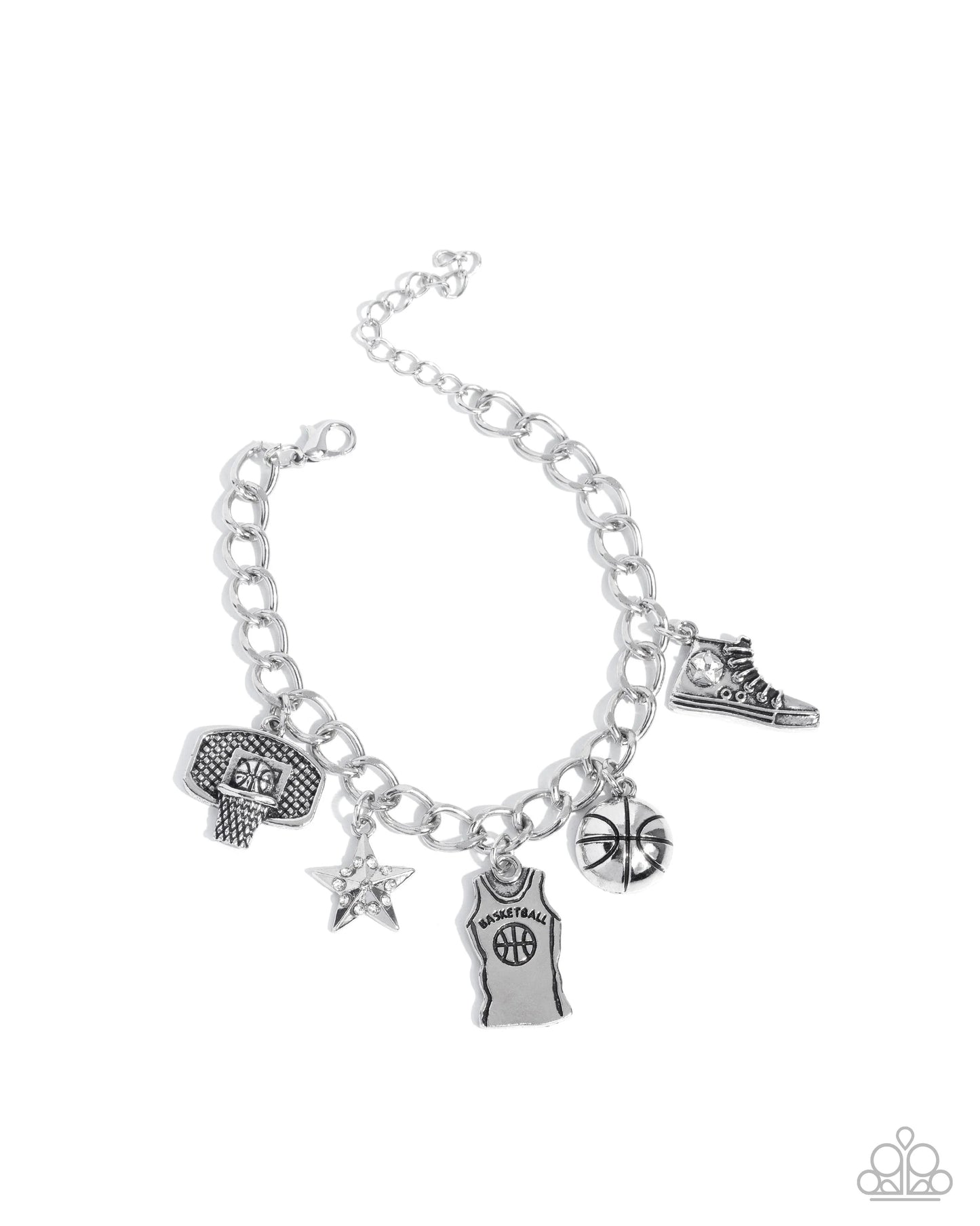 Paparazzi Jersey Journey - White Bracelet