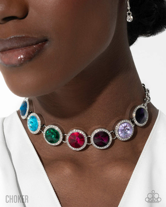 Paparazzi Royal Palette - Multi - July 2025 Life of the Party Exclusive Necklace
