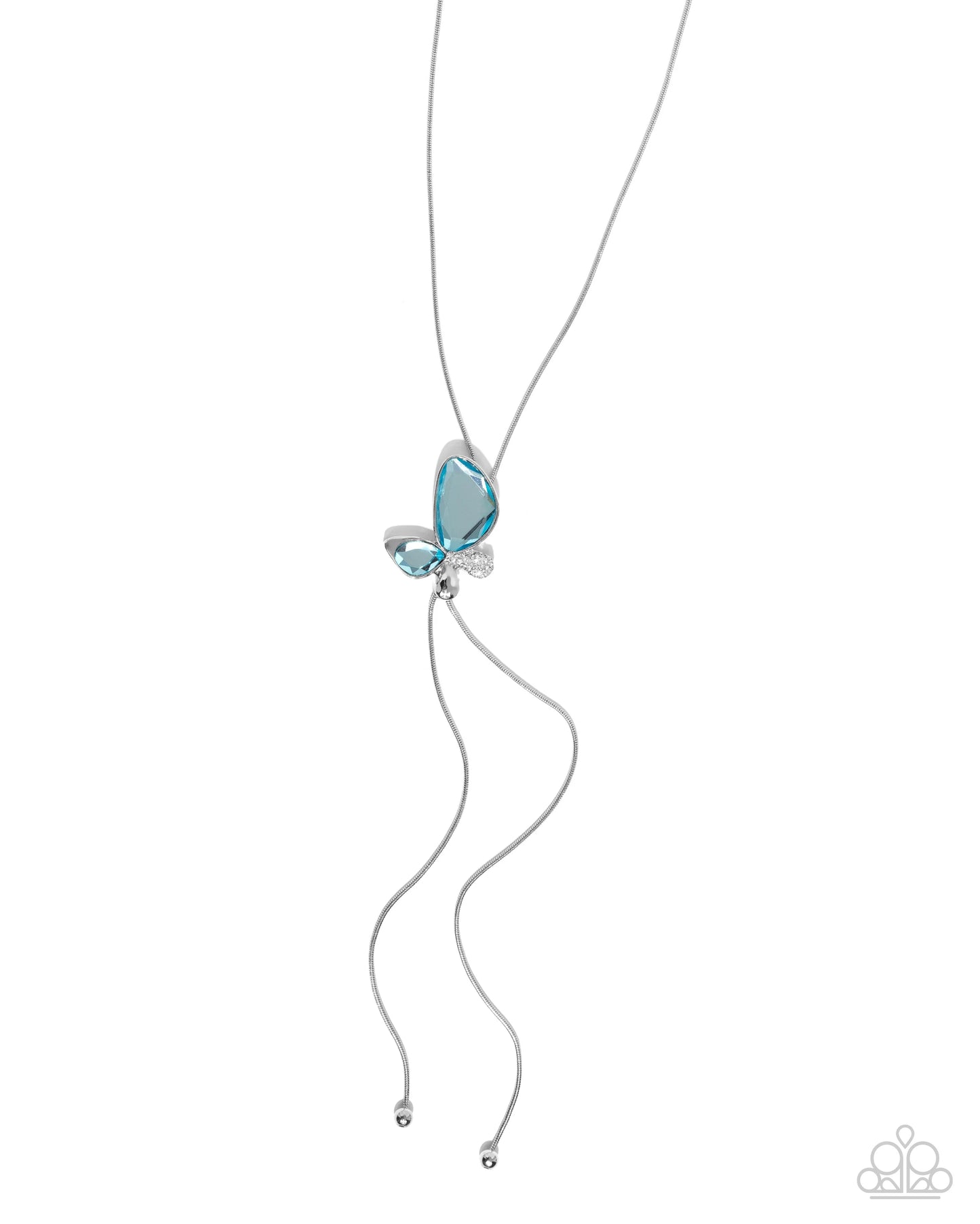 Paparazzi Focused Flutter - Blue Necklace