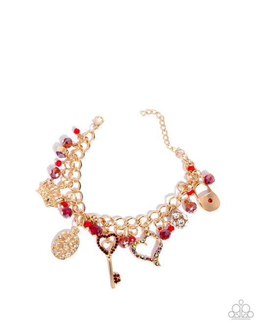Paparazzi Queen of the Party - Red Bracelet