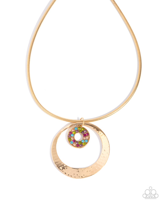 Paparazzi Waltzing Wayfare Gold Necklace